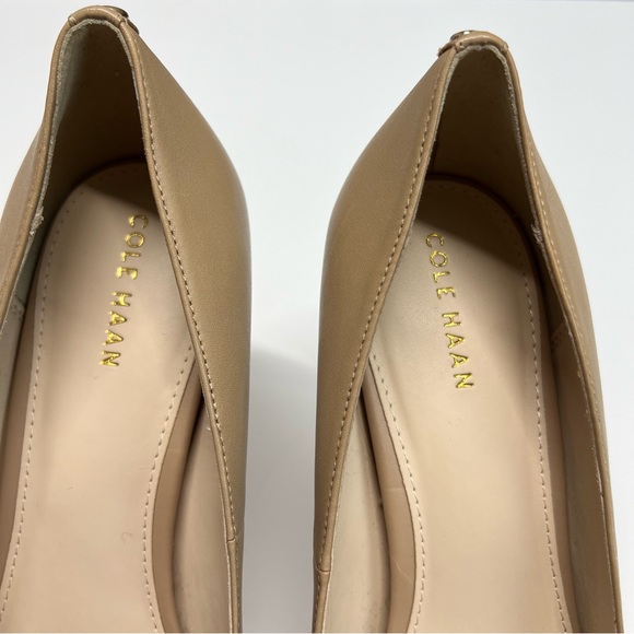 Cole Haan Gemma Logo Pump 8.5 Maple Sgr Leather Slip on Comfort Business Casual - Picture 4 of 12